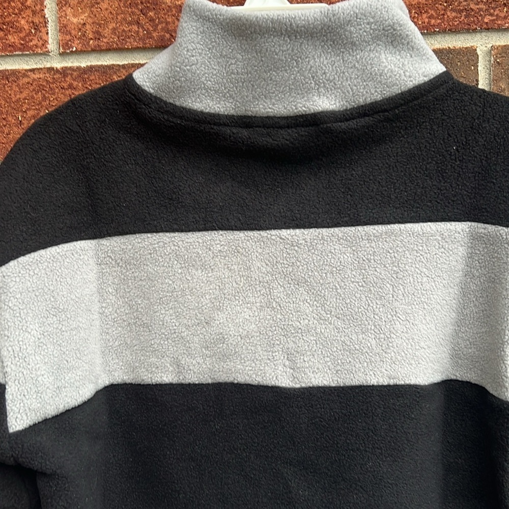 Victorias Secret PINK Fleece Stripe Pullover Quarter Zip Sweater - Picture 8 of 10